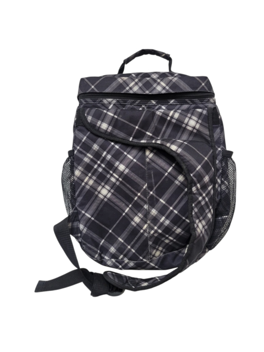 Thirty-One 31 Plaid Organizer Sling Backpack Diaper Camera Bag Dividers Plaid